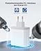 USB Ladegerät, 6-Ports Ladeadapter 33W Adapter Ladestecker mit QC 3.0 Schnellladegerät Mehrfach, USB Stecker Netzteil für iPhone 16 15 14 13 12 11 Pro Max, iPad, Handy Steckdose Charger Netzstecker