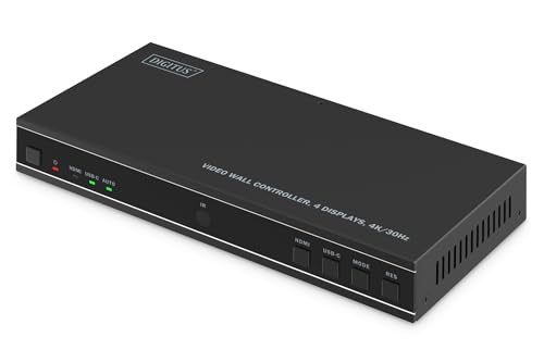Contrôleur de mur vidéo HDMI 4k séparateur de signal DIGITUS USB-C pour matrice multi-écran