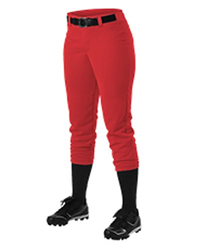 Alleson Womens Fastpitch Pant Scarlet S 605PBW 605PBW-SC-S
