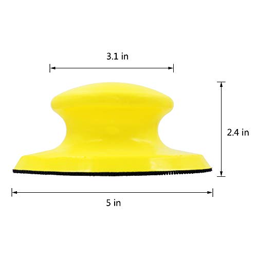 image for Tanzfrosch 2 Pack 5 Inch Hook and Loop Hand Sanding Block Round Sandin
