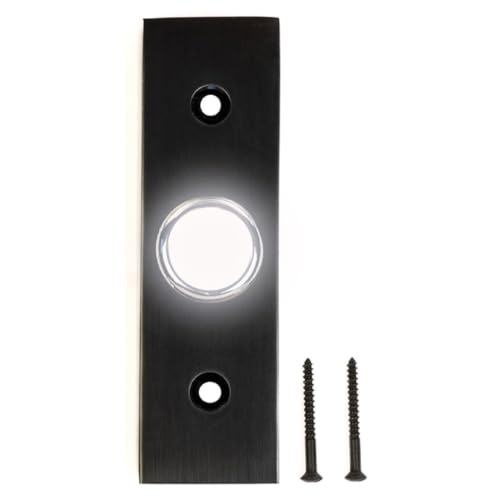A29 LED Push Button Doorbell, Solid Brass, Oil Rubbed Bronze Finish