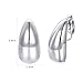 Yoursfs Teardrop Clip on Earrings for Women Platinum Plated Hypoallergenic Clip Earrings Trendy Jewelry