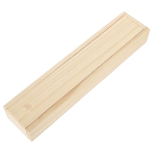 FOMIYES Caja de Madera Pequeña Tapa Deslizante, Estuche Decorativo para Joyas, Caja de Almacenamiento para Pulseras y Pendientes, Dimensiones 23x5x3 Cm, Adecuado para Organizar Joyería