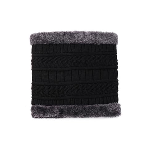 Gorro Touca Forrado Com Gola Cachecol Frio Inverno Unissex Masculino Feminino (Gorro, Preto)