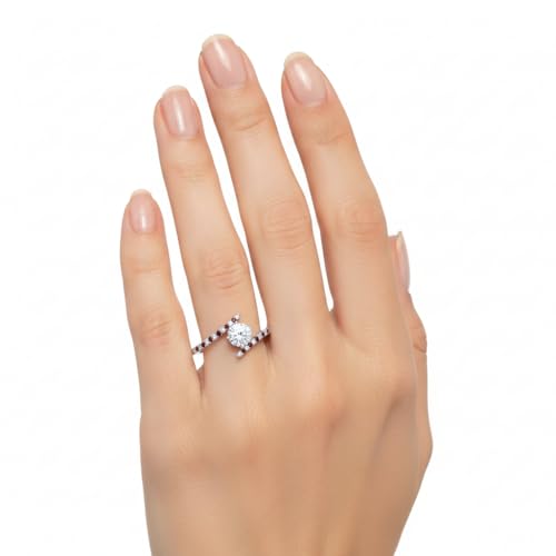 Image of Choose Your Gemstone Bypass Modern Round Diamond CZ Ring 925 Sterling Silver Round Shape Side Stone Engagement Rings Lightweight Office Wear Everyday Gift Jewelry US Size 4 to 12