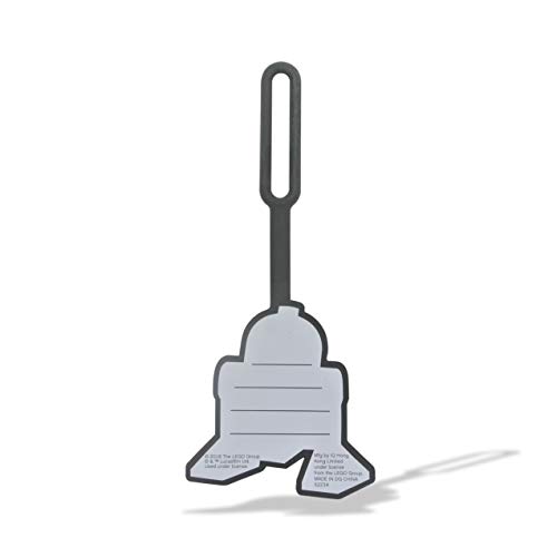 Lego Star Wars Silicone Luggage Tag - R2-D2 (52234) writable Surface on Back for ID Identification, Measures 6.5 inches Long, for Travel, Suitcase, Backpack4