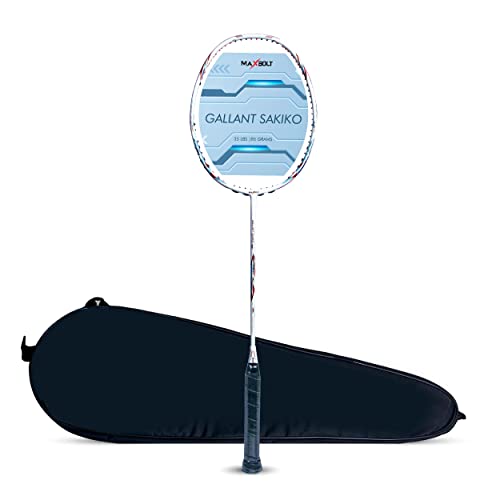 Maxbolt Gallant Sakiko (Head Heavy, 35 LBS Max Tension) Unstrung Badminton Racket (White) (B0BXHFRH4M) Amazon Price History, Amazon Price Tracker