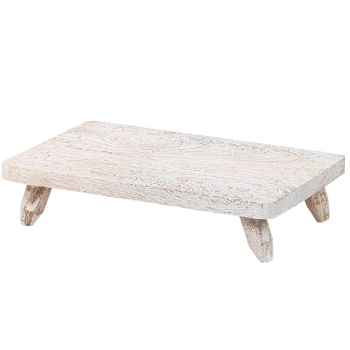 Marrakesch Boho Deko Tablett Serviertablett aus Holz 30 x 20 cm | Servierplatte Amika als Dekorative Tischdeko für Küche und Wohnzimmer | Vintage Frühstückstablett rechteckig für Schlafzimmer