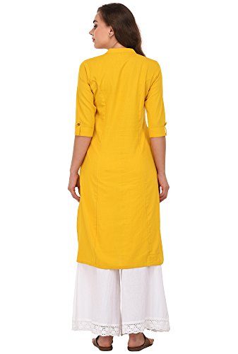 Image of Pistaa's Women's Cotton Regular Fit Casual Kurta
