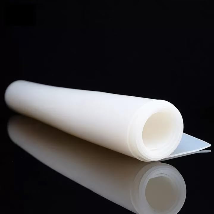 Hoja de caucho de silicona translúcida de 2 piezas - Almohadilla de lámina VMQ resistente al calor for uso industrial(300x300x2mm)