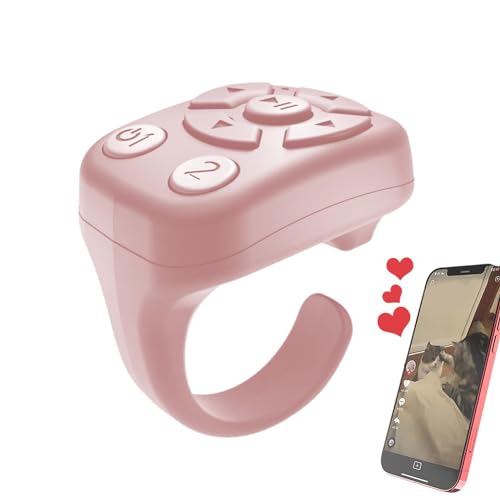 Anillo de Desplazamiento – Girador de página Inteligente para Desplazamiento sin Esfuerzo | Dispositivo automático de Continuo | Botón Selfie inalámbrico para grabación de Video de
