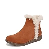 Vionic Womens Unwind Bootie Booties Tan Suede 6 Medium