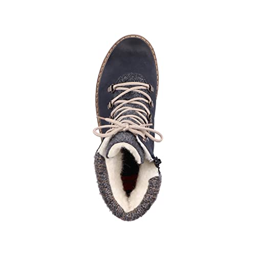 Rieker Damen Y9131-14 Mode Stiefel, blau, 40 EU