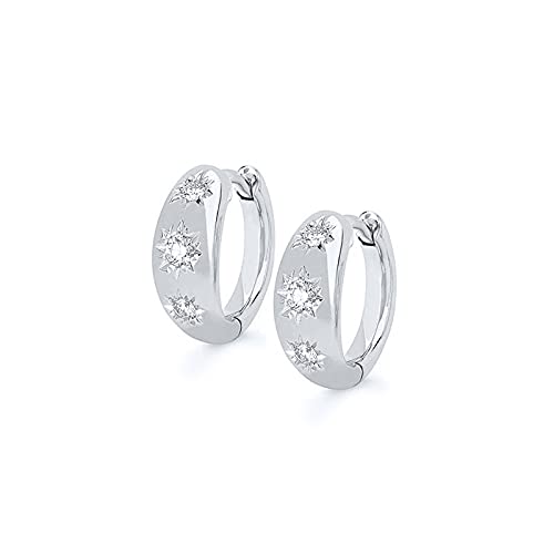 Boucles d'oreilles étoiles octogonales argent un cadeau femme idéal