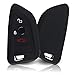 Produktbild ASARAH Premium Silikon Schlüsselhülle, Schutzhülle Autoschlüssel Cover - Schwarz BW 3BKL-c