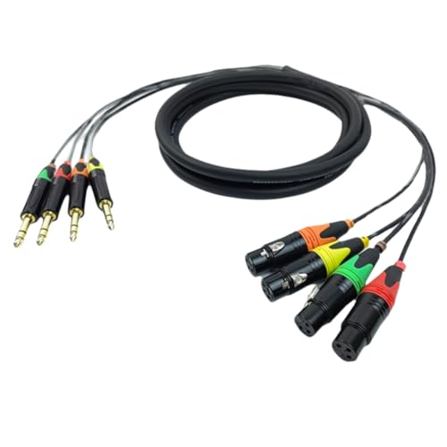 Câble audio stéréo 4 canaux 6,35 mm pour microphone de 300 cm