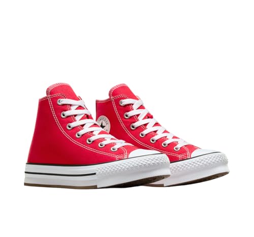 Converse Chuck Taylor All Star EVA Lift Canvas Big Kids High Top Sneaker (Red/White/Black, US Footwear Size System, Big Kid, Women, Numeric, Medium, 6.5)3