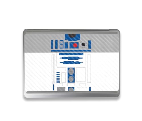 Image of MightySkins Carbon Fiber Skin Compatible with Microsoft Surface Laptop Studio 2 (2023) Full Wrap Kit - Cyber Bot | Protective, Durable Textured Carbon Fiber Finish | Easy to Apply | Made in The USA