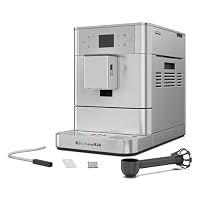 KitchenAid Kaffeevollautomat Maschine I KF6 I Heißgetränke von Espresso bis Cappuccino I mit 15 voreingestellten Getränken, automatischem Aufschäumen und Erwärmen von Milch (Edelstahl) – Ansicht 5