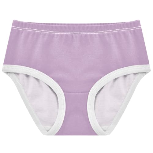 Joisal Girls Underwear Toddlers 2t Cotton Little Girl Panties Fun Kids Briefs Undies Lilac Pastel Lavender