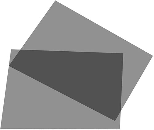 Hojas de película polarizada adhesivas filtro polarizador lineal de 118 x 78 pulgadas para reparación de pantalla y física educativa paquete de 2