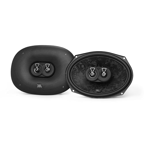 JBL Stage3 Gen2 968M Haut-Parleurs Voiture Coaxiaux 3 Voies 6x9 Pouces (15x23cm) 640W Pack de 2 - Hi-FI Audio Automobile Basses Puissantes Tweeter PEI avec...