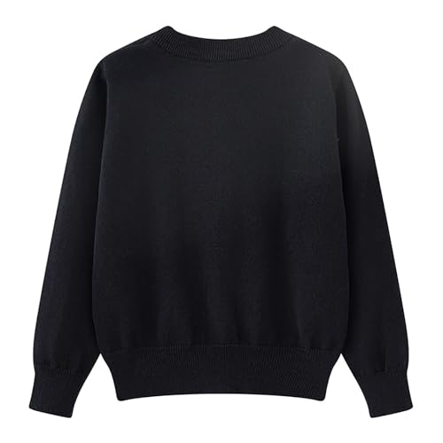 Teen Girls Cardigan Long Sleeve Crewneck Jacket Classic School Unifor𝐦 Aesthetic Trendy Kid Winter Coat2