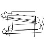 NULYLU Schwarz Kühlschrank Getränkeregale Bierhalter aus Eisen Doppellagiges Aufbewahrungsgestell für Dosen und Flaschen Platzsparend für Küche und Bar