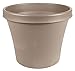 BBQPlus 8 in. Terra Pot Planter44; Pebble Stone
