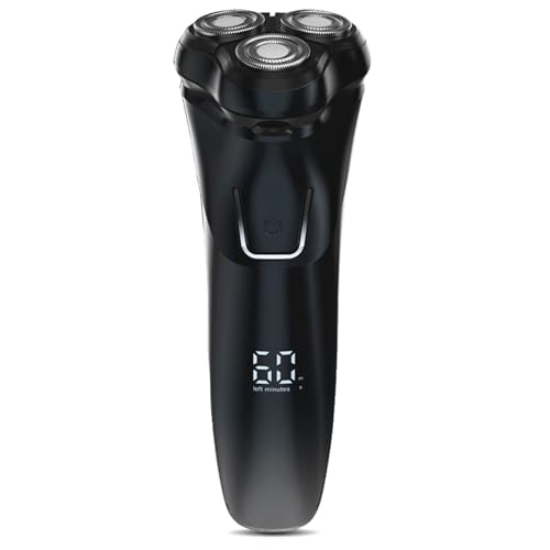 Electric Razor for Men Cordless: Wet/Dry Rotary Shaver Waterproof - USB Fast Charging, Precision...