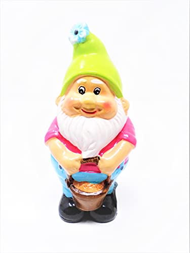 Enano Claus gnomo (1 unité) 18 cm Figurine mystique de jardin Cadeau d’esprit Statue amusante Amis Elfes Ornement Cover