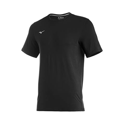 Mizuno Comp Diamant t-shirt sport noir manches courtes crew