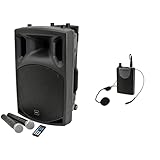 Product 1: Up to 8 hours playback from one single charge (Internal battery) Product 1: 2 x VHF handheld wireless microphones included Product 1: Integral USB/SD/FM media player/recorder with wireless remote control Product 1: Mains or rechargeable op...