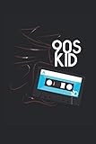 90s Kid: Cuaderno infantil de los años 90 con cinta de cassette retro rayado (formato A5, 15, 24 x 22, 86 cm, 120 páginas)
