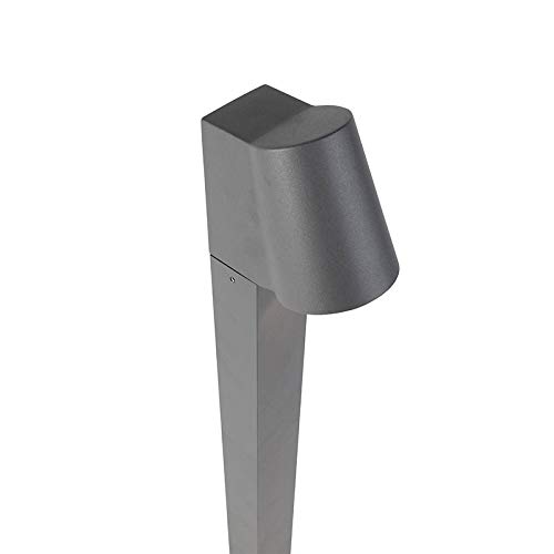 Qazqa Moderno Lámpara de pie para exterior antracita con LED - UMA Aluminio/Vidrio Alargada Incluye LED Max. 1 x 6 Watt