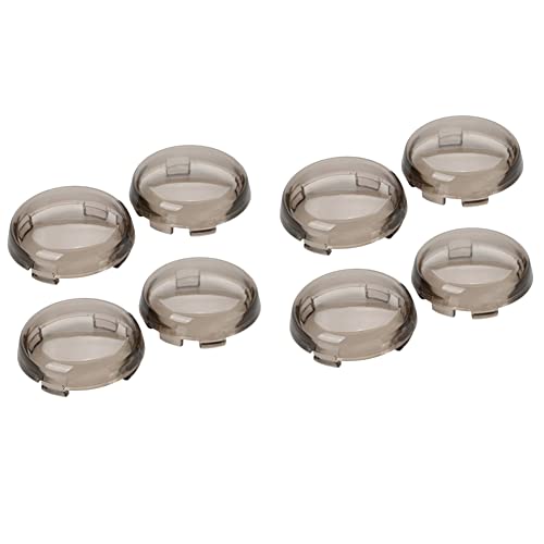 Clignotants couvre objectifs fumé pour moto en pack de 8 pièces