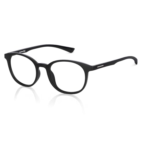 LENSKART BLU | Zero Power Blue Cut Computer Glasses | Anti Glare, Lightweight & Blocks Harmful Rays | UV Protection Specs | Men & Women | Medium | LB E14240-LB E13736