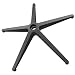 Office Chair Base Replacement - Heavy Duty Chair Parts to Repair Your Swivel Chair Bottom - Strong Aluminum Metal Legs Help Your Desk Chair Last a Lifetime - Universal Standard Size (Black)
