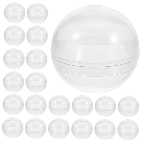 iplusmile 50個 透明ガチャガチャカプセル 多機能充填可能ボール 透明プラスチック収納容器 イースター パーティー用キャンディケース