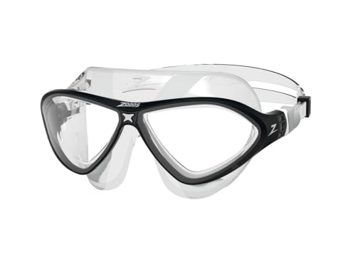 Zoggs Horizon Flex Swim Mask Goggles, Unisex-Adult, Clear/Black/Clear