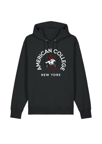 Sweat American College USA enfant noir confortable vêtement été 2025 mixte