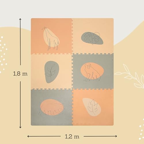 Hakuna Matte Stylische Puzzlematte Baby 180 x 120 cm, Dschungel – Ansicht 2