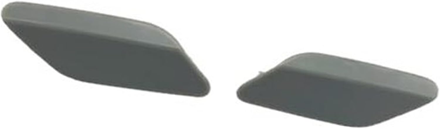 Car Headlight Cleaning Spray Cover Front Headlamp Washer Nozzle Pump Jet Cover Cleaning Cap for Jetta 2011 2012 2013 2014 ((Black 1 pcs Left L)