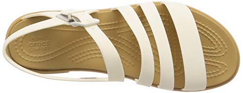 Sandália Tulum Sandal, Crocs, Adulto-Unissex, Oyster/Tan, 36