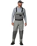 frogg toggs men's stout hellbender pro sf chest wader | gray | size mds stivali da pesca e trampolieri, grigio, md uomo