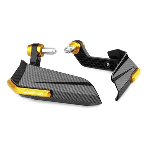 Motorrad-Handschützer, Lenkerschutz, Windschutz Für Ducati Monster 1200 696 821 620 796 1100 937 797 400 Handprotektoren Handschützer(Gelb)