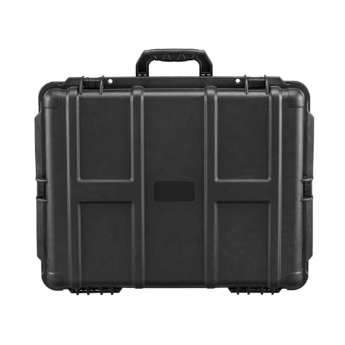 Happybuy (56.1x37x26 Weatherproof Hard Case, Heavy Duty Protective Dry Box with Pre - cut Foam and Retractable Pull Handles, IP67 Waterproof Case for Cameras, for Travel, Hunting, Military, Tactical