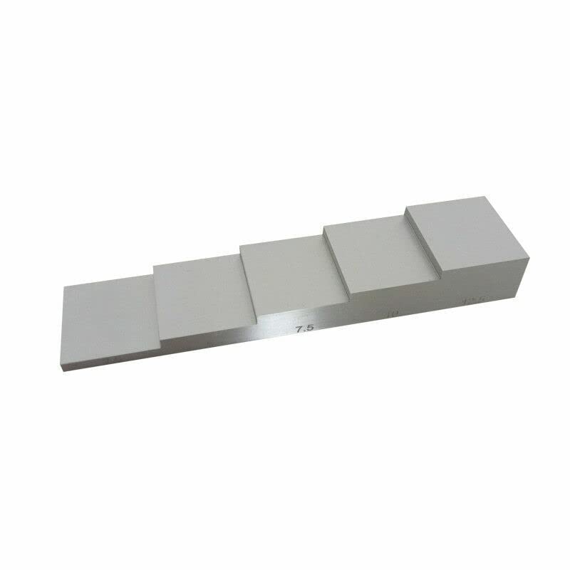 5 Step 2.5mm 5.0mm 7.5mm 10mm 12.5mm Calibration Block for Thickness and Linearity Calibration 1018 Steel