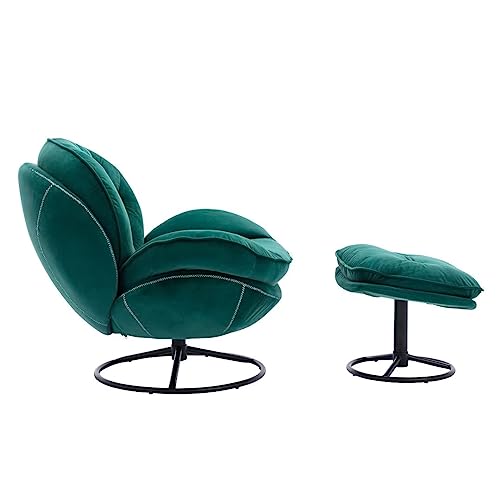 Sillón Plegable Terciopelo Verde miniatura 5