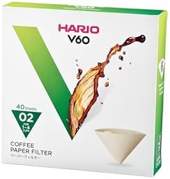 Hario Filtry do Kawy, Biały, 01 (40 szt.)